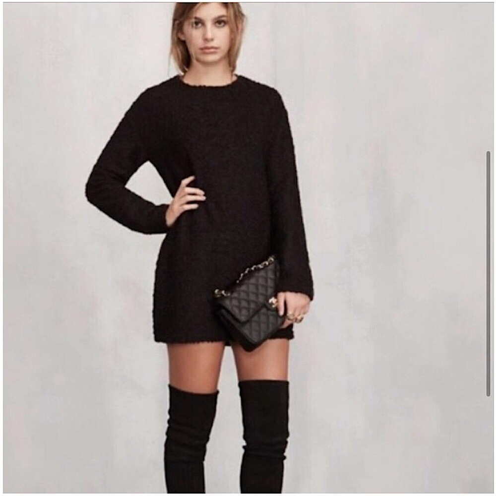 REFORMATION Loki Bouclé Sweater Dress